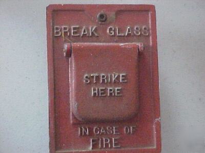 1954 national time & signal alarm panel bell & pull sta