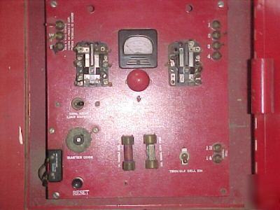 1954 national time & signal alarm panel bell & pull sta