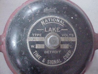 1954 national time & signal alarm panel bell & pull sta