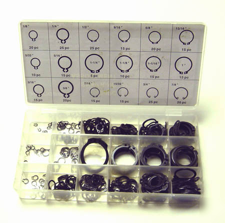 300 pc snap ring assortment d