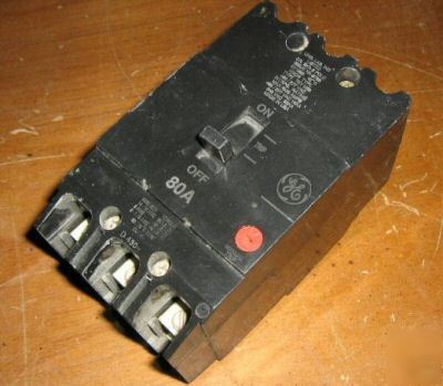 Ge 80AMP 80 amp circuit breaker triple 3 pole 480/277V