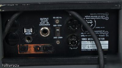 General radio 1863 megohmmeter high resistance meter