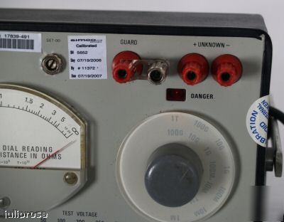 General radio 1863 megohmmeter high resistance meter