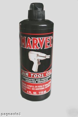 Marvel air-tool oil 4 oz. 12 pack