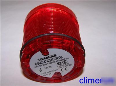 Siemens 8WD4420 8WD4420-0CB red strobe light w/bulb 