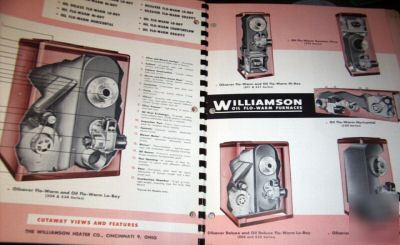 1955 williamson heating & ac catalog, cincinnati, oh