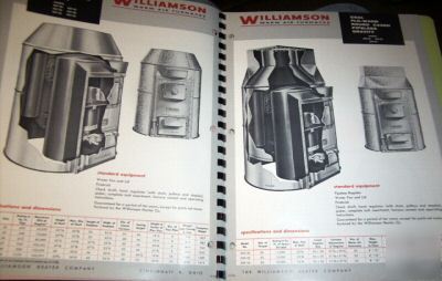 1955 williamson heating & ac catalog, cincinnati, oh
