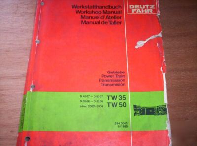 Deutz-fahr D06 & D07 tractor transmission manual