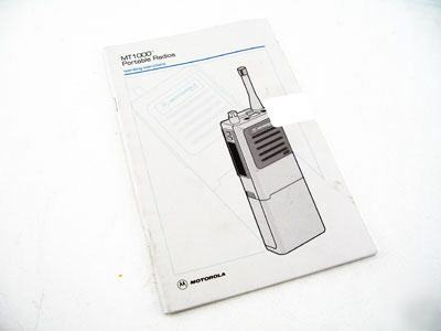 Motorola MT1000 vhf/uhf radio user guide owners manual