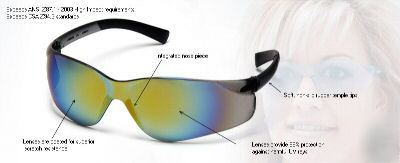 New 6 any regular or mini pyramex ztek safety glasses