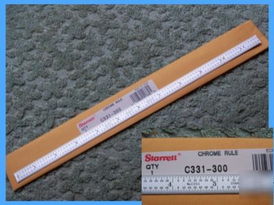 New starrett metric & standard scale no. C331-300 