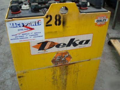 24 volt deka forklift battery fork lift hi-low 