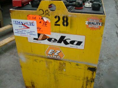 24 volt deka forklift battery fork lift hi-low 