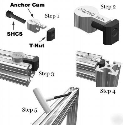 8020 hardware anchor fasteners 10 s 3395 (12PCS) n