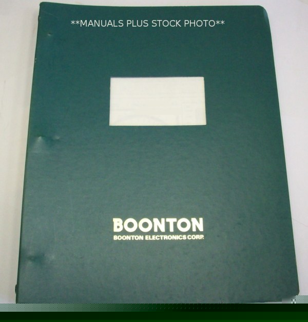 Boonton 100A/160A/17 op/service manual - $5 shipping 