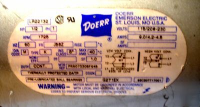 Gast 1/2 hp rotary vane compressor vacuum pump save $$$