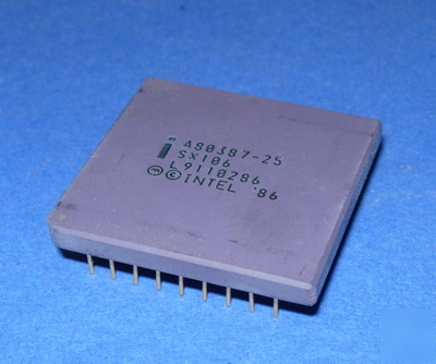 New alu A80387DX-25 intel coprocessor pga 