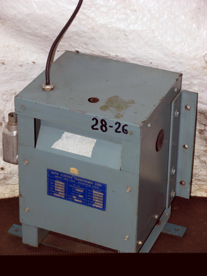 Rapid electric co. 10 kva dry-type transformer