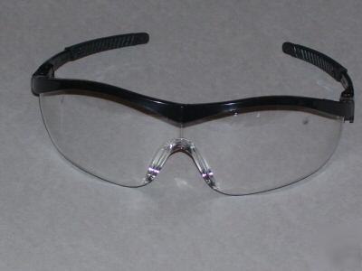 Crews storm safety glasses clear lens - black frame