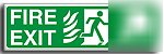 Fire exit-(rm)top/right sign-450X150A.vinyl (sa-057-aq)