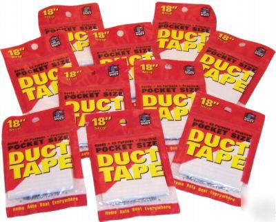 Pocket duct tape 10 packages white
