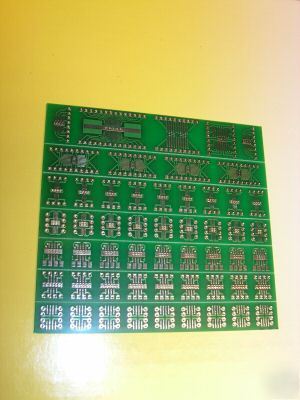 Smt to dip adaptor boards, for 54 ic 's soic, tsop, smd