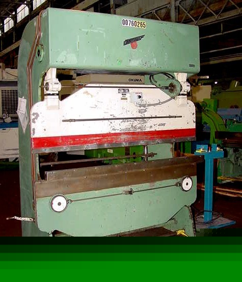25 ton x 6' diacro 14-72 press brake w/dual speed, mbg