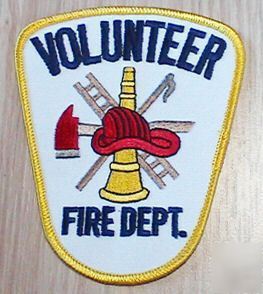 New fire department patch volunteer 