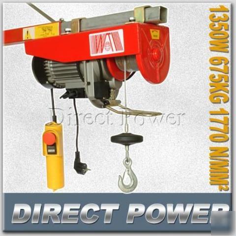 New heavy duty 750/1500LB 12M electronic hoist winch