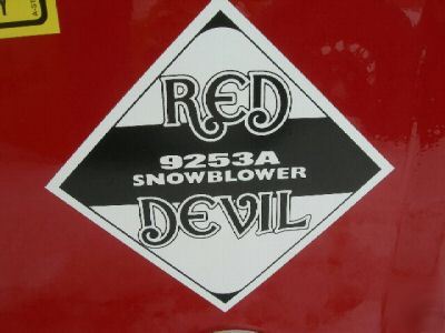 New red devil 5' 3 point snowblower snow blower 60