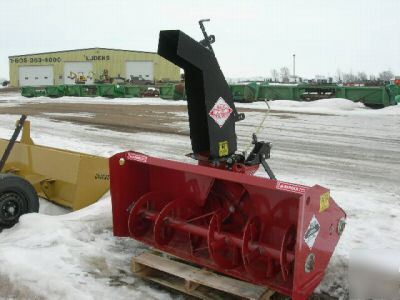 New red devil 5' 3 point snowblower snow blower 60