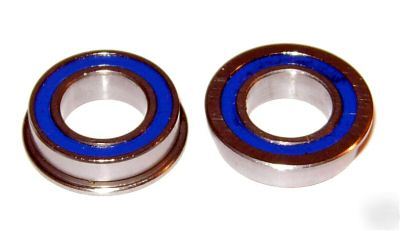 (10) MF148-2RS flanged bearings, MR148, 8X14 mm, abec-3