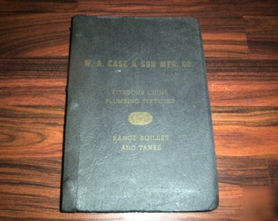 1949 w.a. case & son mfg. catalog, plumbing fixtures 