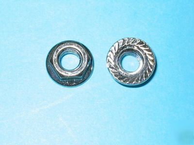 250 serrated flange nuts - size: 3/8-16