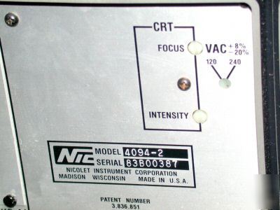 Nice nicolet digital storage oscilloscope model 4904-2