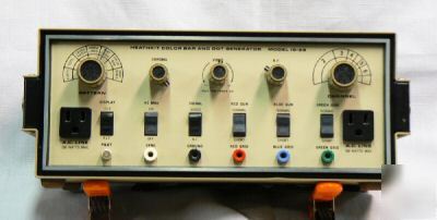 Heathkit color bar & dot generator ig-28 w/manual