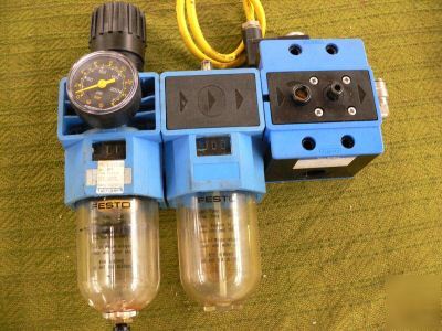 Festo filter regulator lubricator, shutoff valve 