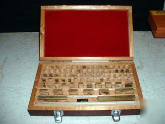 Gauge block set, imported, meets/exceeds fed specs