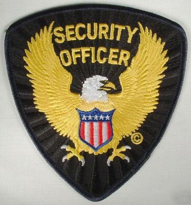 New brand security officer shoulder patch 