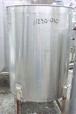 Used approx 120 gallon vertical stainless steel tank