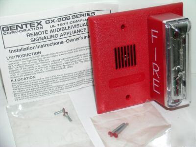 Gentex gxs-4-15WR strobe 24VDC 15 wall red