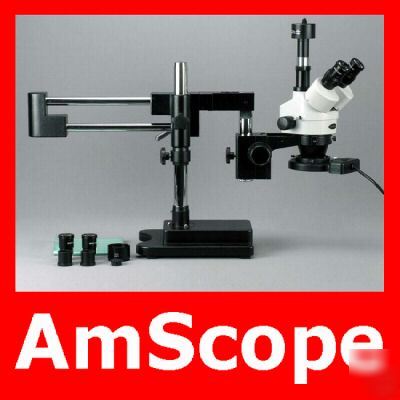 3.5-90X trinocular boom microscope + 3.0M usb pc camera
