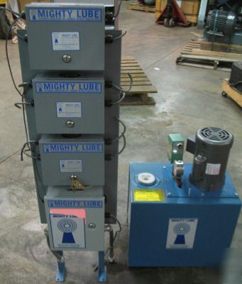 Lightly used mighty lube automatic conveyor lubricator