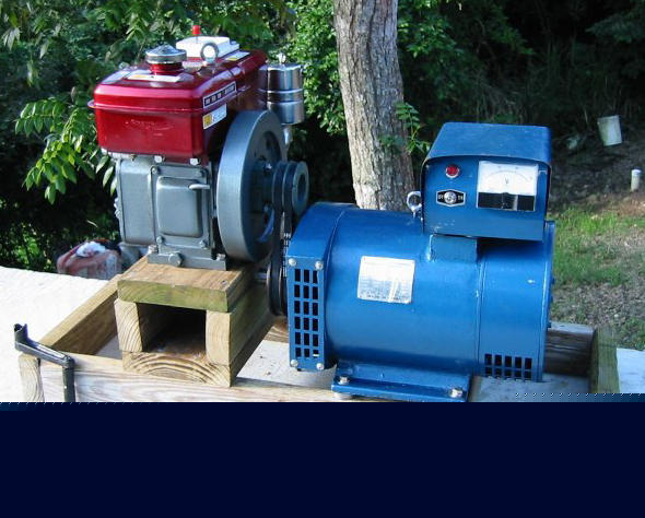 New 2 kw - st generator head + free pulley 