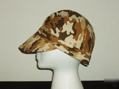 Welding cap in brown camo 