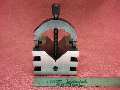 Starrett 568 v-blocks (2) w/clamps xlnt toolmaker 