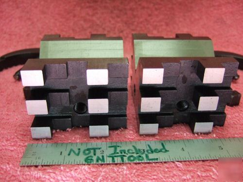 Starrett 568 v-blocks (2) w/clamps xlnt toolmaker 