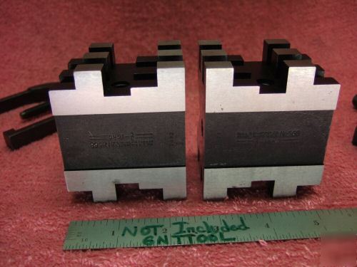 Starrett 568 v-blocks (2) w/clamps xlnt toolmaker 