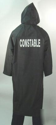 Constable raincoat (black) by ironwear