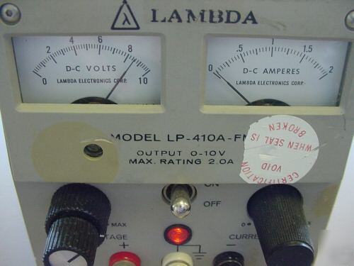 Lambda lp-410A-fm dc regulated power supply